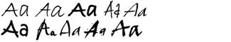 Handwriting misc fonts: Handwriting Fonts Two
