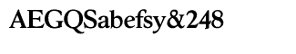 Serif fonts G-L: Hess Old Style Medium