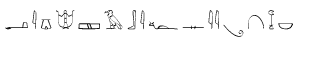 Symbol fonts E-X: Hieroglyphics Phonetic