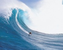 High wave surfing wallpaper