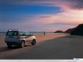 Honda CR V on the beach wallpaper