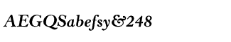 Serif fonts G-L: Horley Old Style Bold Italic
