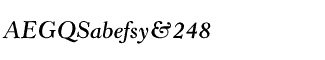Serif fonts G-L: Horley Old Style SemiBold Italic