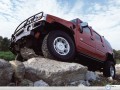 Hummer H2 wallpapers: Hummer H2 on the stone wallpaper