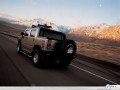 Hummer H2 SUT wallpapers: Hummer H2 SUT on the road wallpaper