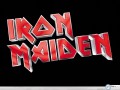 Iron Maiden red font  wallpaper