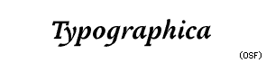ITC fonts: ITC Tactile Bold Italic