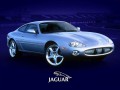Jaguar XK silver side wallpaper