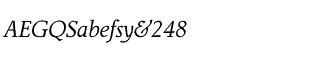 Serif fonts G-L: Jante Antiqua Regular Italic