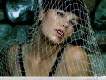 Jessica Biel sexy behind net wallpaper