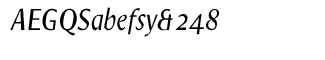 JY Decennie fonts: JY Decennie Express OSF Italic