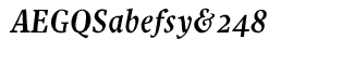 JY Decennie fonts: JY Decennie OSF Bold Italic