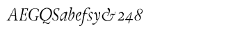 Serif fonts G-L: JY Tranquility OSF Italic
