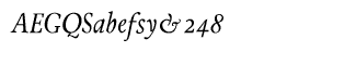 Serif fonts G-L: JY Tranquility OSF Medium Italic