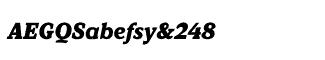 Serif fonts G-L: Kandal Black Italic