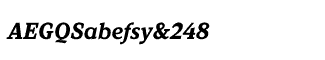 Serif fonts G-L: Kandal Bold Italic