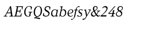 Serif fonts G-L: Kandal Book Italic
