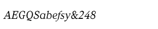 Serif fonts G-L: Kandal Italic