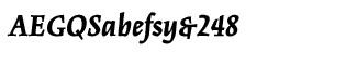 Serif fonts G-L: Kinesis Black Italic