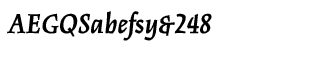 Serif fonts G-L: Kinesis Bold Italic