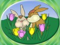 Kiss from Easter Bunny wallpaper