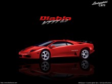 Lamborghini Diablo red wallpaper