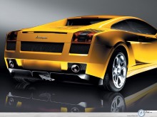 Lamborghini rear view wallpaper