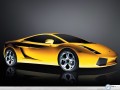 Car wallpapers: Lamborghini yellow angle view wallpaper