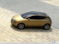 Lancia wallpapers: Lancia Concept Car golden on the road wallpaper