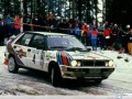 Lancia Delta HF snow race wallpaper