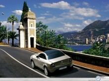 Lancia Fulvia Coupe in the city wallpaper