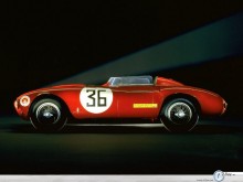 Lancia History red side profile  wallpaper