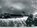 Land Rover Defender in water  wallpaper