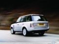 Land Rover Range wallpapers: Land Rover Range white rear view  wallpaper