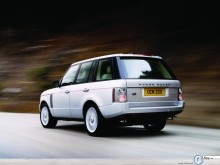 Land Rover Range white rear view  wallpaper