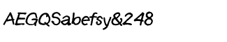 Sands Serif fonts J-Q: Langer Bold Italic Alternate