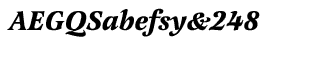 Serif fonts L-O: Latienne CE Bold Italic
