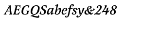 Serif fonts L-O: Latienne CE Medium Italic