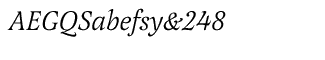 Serif fonts L-O: Latienne CE Regular Italic