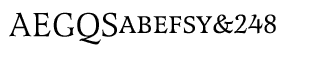 Serif fonts L-O: Latienne DisCaps Regular