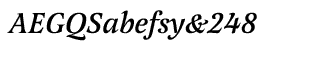 Serif fonts L-O: Latienne Medium Italic