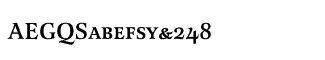 Serif fonts L-O: Latienne Medium Small Caps