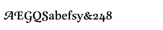 Serif fonts L-O: Latienne Medium Swash