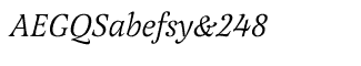 Serif fonts L-O: Latienne Regular Italic