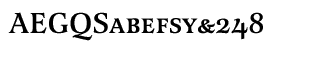 Serif fonts L-O: Latienne Small Caps Medium