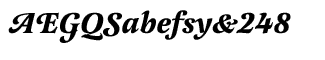 Serif fonts L-O: Latienne Swash Alternative Bold Italic