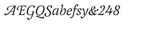 Serif fonts L-O: Latienne Swash Alternative CE Regular Italic