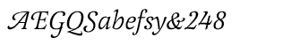 Serif fonts L-O: Latienne Swash Alternative Regular Italic