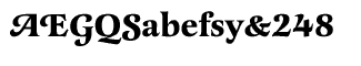 Serif fonts L-O: Latienne Swash Bold