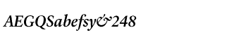 Serif fonts L-O: Laurentian SemiBold Italic